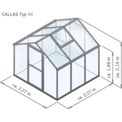 KGT Gewächshaus Callas III 5 KGT Gewächshaus Callas III -Vitavia Verkaufsgeschäft 132084 4476 01