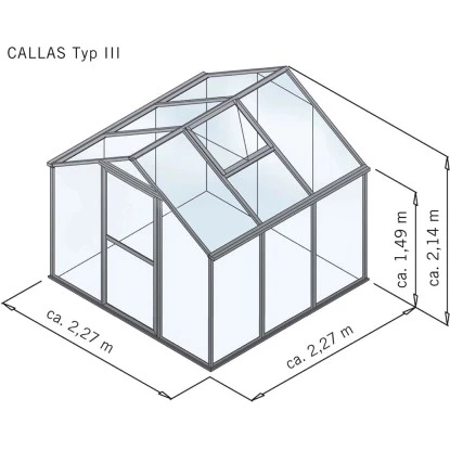 KGT Gewächshaus Callas III 3 KGT Gewächshaus Callas III – Bild 3