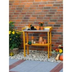 Pflanztisch Mit Verzinkter Arbeitsfläche 84 Cm X 38 Cm X 90 Cm -Vitavia Verkaufsgeschäft 4012379353416 4401 5