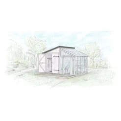 Polhus Gewächshaus Ernst Naturbelassen 276 Cm X 284 Cm -Vitavia Verkaufsgeschäft 4251771235061 11003400 3