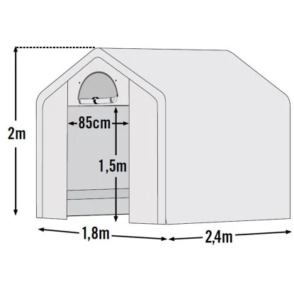 ShelterLogic Foliengewächshaus 180 Cm X 240 Cm X 200 Cm 8 ShelterLogic Foliengewächshaus 180 Cm X 240 Cm X 200 Cm – Bild 8