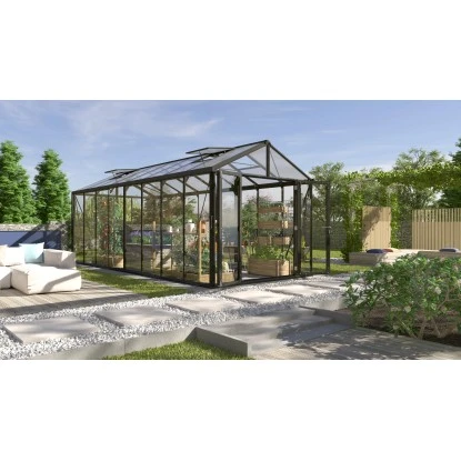 Vitavia Gewächshaus Zeus Comfort 15700 ESG/HKP Schwarz 2 Vitavia Gewächshaus Zeus Comfort 15700 ESG/HKP Schwarz – Bild 2