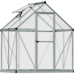 Palram - CanopiaGewächshaus Mythos Einzeltür 2,3 M² Silber