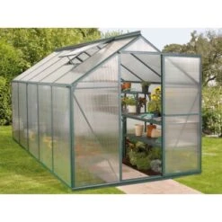 Vitavia Gewächshaus Triton 6200 HKP 4 Mm Dunkelgrün Inkl. Fundament