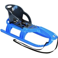 KHW Schlitten Snow Tiger Comfort Mit Kindersportsitz Iceblue