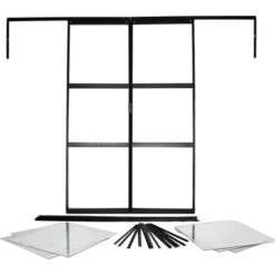 Vitavia Doppeltür-Set Für Gewächshaus Sirius Schwarz